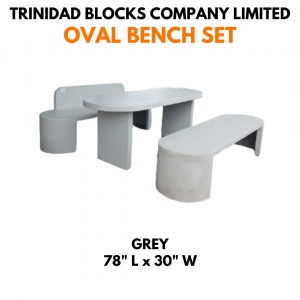 Oval Bench Set